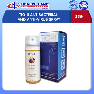 TIO-II ANTIBAKTERIA AND ANTI-VIRUS SPRAY (35G)